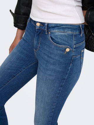 Blush Mid Flared Jean | Medium Blue Denim