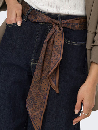 Maddison Blush High Waist Wide Jean | Dark Blue Denim