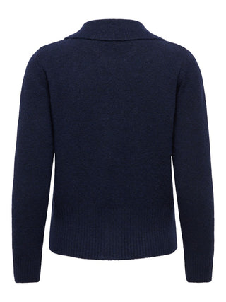 Macey Long Sleeve Zipper Cardigan | Night Sky