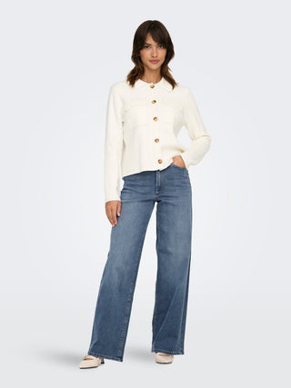 Madison Blush High Waist Wide Jean | Blue Grey Denim
