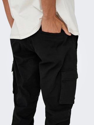 Can Stage Cargo Pants | Black