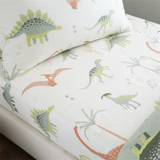 Catherine Lansfield Dinosaur Fitted Sheet Natural