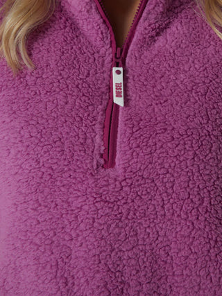 Penny Fleece Half Zip Soft Rose