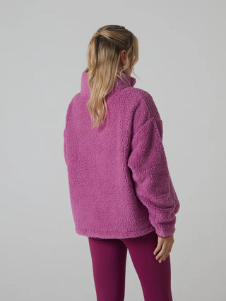 Penny Fleece Half Zip Soft Rose