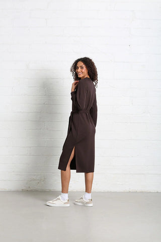 Celia Dress | Chocolate Brown
