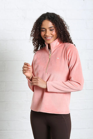 Paige Half Zip | Terracotta