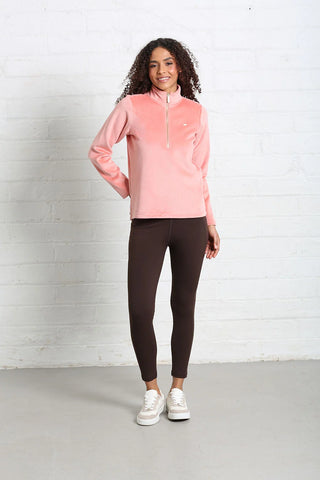 Paige Half Zip | Terracotta