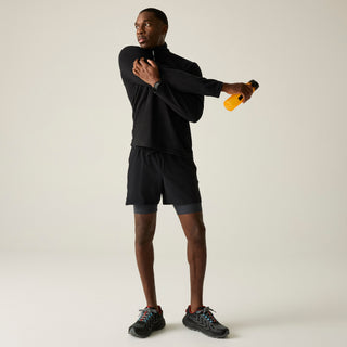 Men's Thompson Lightweight Half Zip Fleece | Black