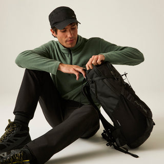 Thompson Lightweight Half Zip Fleece | Dark Forest Green