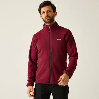 Men's Hadfield Full Zip Fleece | Dark Maroon