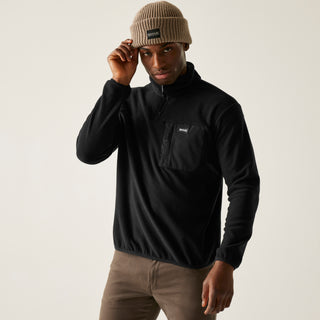 Men's Frankie Half Zip Fleece | Black