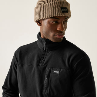 Men's Frankie Half Zip Fleece | Black