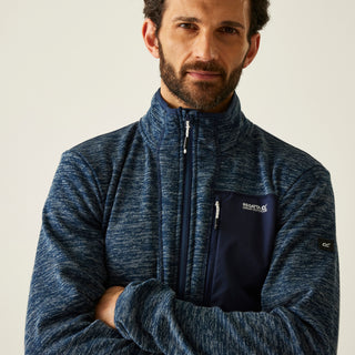 Men's Baslinn Full Zip Fleece | Moonlight Denim Marl Navy