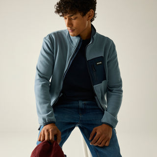Frankie Full Zip Fleece | Grey Mirage Navy