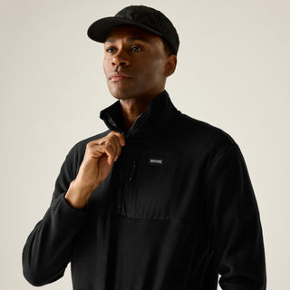 Men's Frankie Half Zip Fleece  | Black