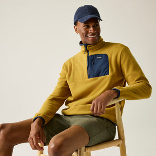 Men's Frankie Half Zip Fleece  | Wild Brown Navy