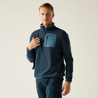 Men's Frankie Half Zip Fleece  | Navy China Blue