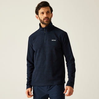 Men's Thompson Marl Half Zip Fleece | Navy