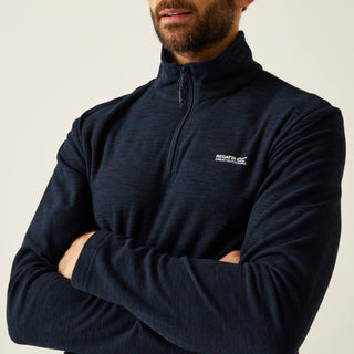 Men's Thompson Marl Half Zip Fleece | Navy