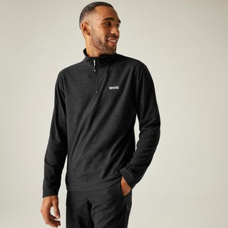Men's Thompson Marl Half Zip Fleece | Ash