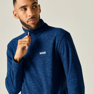 Thompson Marl Half Zip Fleece | Olympian Blue