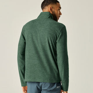 Thompson Marl Half Zip Fleece | Dark Forest Green