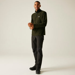 Men's Thompson Marl Half Zip Fleece | Olive Night