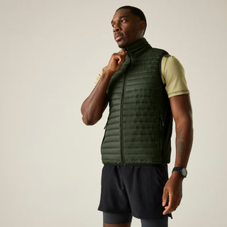 Andreson Hybrid Gilet | Dark Khaki Black