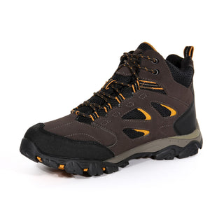 Men's Holcombe Waterproof Mid Walking Boots Peat Inca Gold