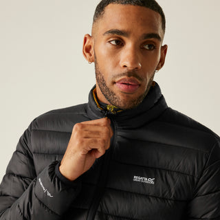 Men's Marizion Padded Jacket | Black Gold Fleck