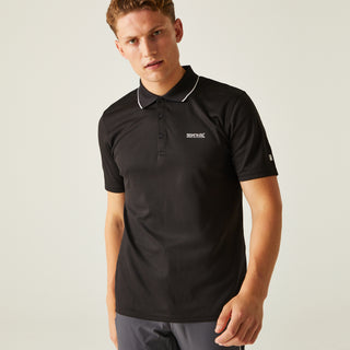 Men's Maverick V Active Polo Shirt | Black