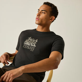 Cline IX T-Shirt | Black Explore Forest