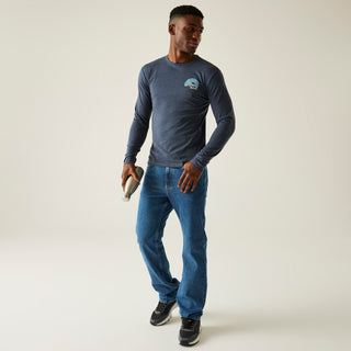 Men's Maylow Long Sleeved T-Shirt | Navy