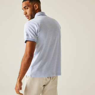 Men's Tiver Polo Shirt | Skyway White Stripe