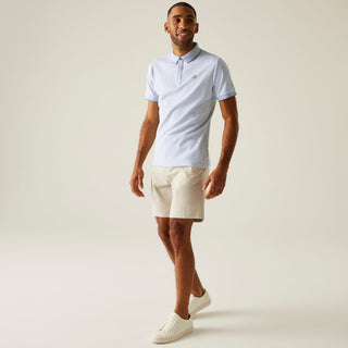 Men's Tiver Polo Shirt | Skyway White Stripe