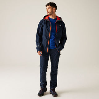 Men's Birchdale II Waterproof Jacket | Navy Tangerine Tango