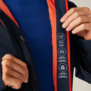 Men's Birchdale II Waterproof Jacket | Navy Tangerine Tango