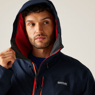 Men's Birchdale II Waterproof Jacket | Navy Tangerine Tango