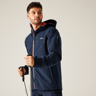 Men's Birchdale II Waterproof Jacket | Navy Tangerine Tango