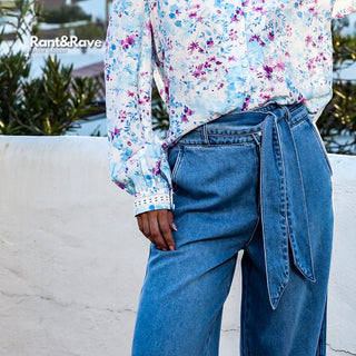 Romelle Wide Leg Jean | Mid Wash