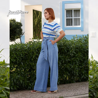 Romelle Wide Leg Jean | Mid Wash