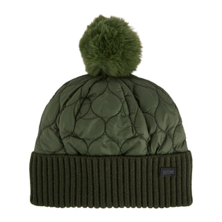 Unisex Showerproof Beanie Hat | Olive Night