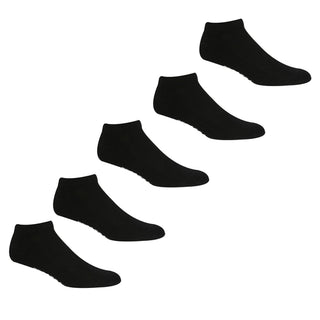 Adult's 5 Pair Trainer Socks | Black