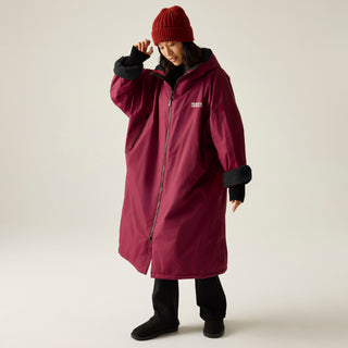 Adult's Waterproof Changing Robe | Dark Maroon
