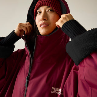 Adult's Waterproof Changing Robe | Dark Maroon