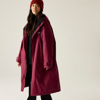 Adult's Waterproof Changing Robe | Dark Maroon