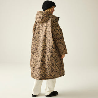 Adult's Waterproof Changing Robe | Abstract Leopard Print
