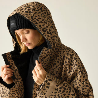 Adult's Waterproof Changing Robe | Abstract Leopard Print