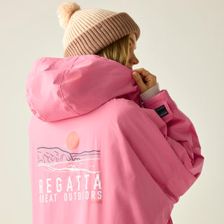 Adult's Waterproof Changing Robe | Pink Lemonade