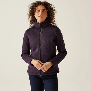 Women's Razia II Full Zip Bonded Fleece Deep Plum Black
